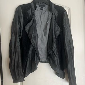 Womens light jacket with lace detail